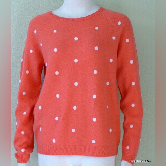 Philosophy Sweaters - Philosophy Cashmere Polka Dot Crew Sweater